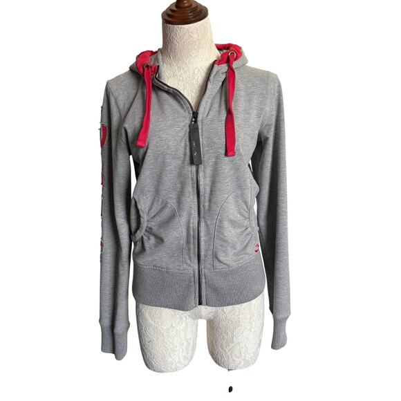 Better Bodies Gray Zip Hoodie Medium Fitness Gym Jacket Athlesiure Gymrat - Picture 1 of 9